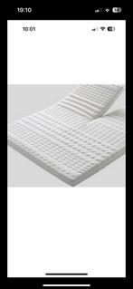 Hema splittopper hoeslaken jersey 160x200/210, Tweepersoons, Ophalen of Verzenden, Zo goed als nieuw, Wit