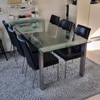 Diverse inrichting huiskamer, eettafel, salontafel, lamp,, Huis en Inrichting, Ophalen, Gebruikt, Modern, glas, 6 tot 8 stoelen