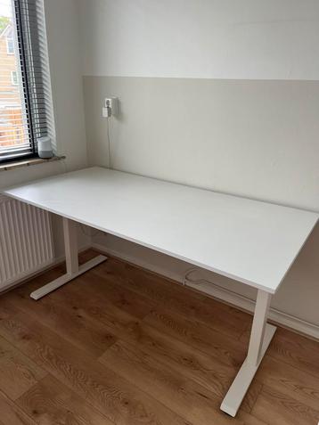 Zit-sta bureau wit 160 x 80cm
