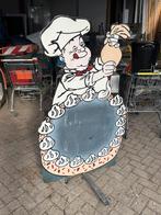 Leuk schoolbord kok bakker krijtbord reclamebord stoepbord, Verzamelen, Merken en Reclamevoorwerpen, Ophalen