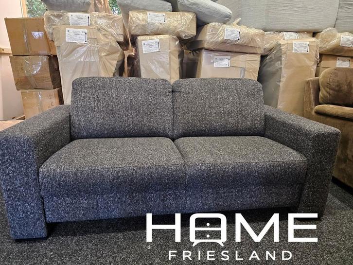 2-Zits - Grijs, Huis en Inrichting, Banken | Voetenbanken en Poefen, Zo goed als nieuw, 125 cm of meer, 125 cm of meer, Rechthoekig