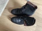 Hoge schoenen maat9 en half, Floris van Bommel, zwart, Zo goed als nieuw, Zwart, Ophalen