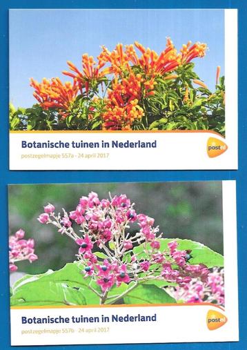 Postzegelmapje 557 A&B - Botanische tuinen in Nederland 2017 beschikbaar voor biedingen