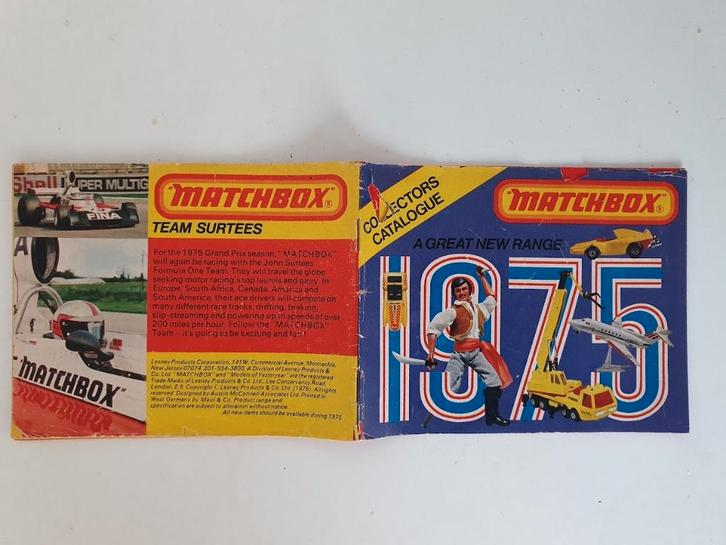 DSCN7314 Matchbox 1975 catalogus ca. 14x11cm, Hobby en Vrije tijd, Modelauto's | 1:43, Gebruikt, Auto, Matchbox, Ophalen of Verzenden