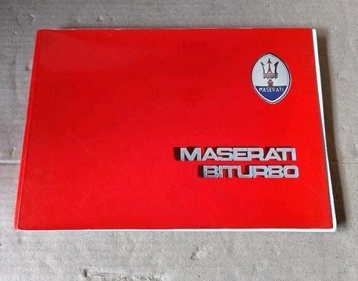 Maserati Biturbo Instructieboek auto/owners manual - Engels, Auto diversen, Handleidingen en Instructieboekjes, Ophalen of Verzenden