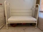 Kinderbed vintage Frans antiek baby ledikant of bankje., Ophalen, Gebruikt, Metaal