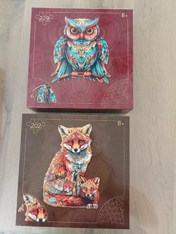 Houten vorm puzzel uil beschikbaar voor biedingen