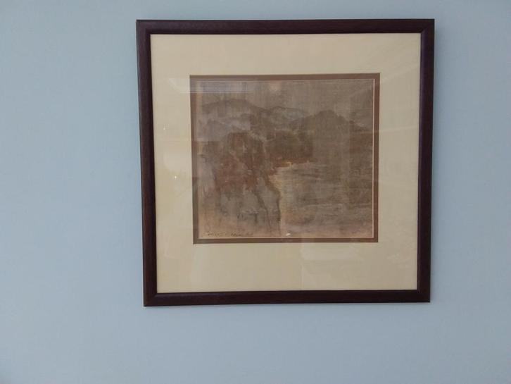 Aquarel Roelof Klein, Antiek en Kunst, Kunst | Etsen en Gravures, Ophalen of Verzenden