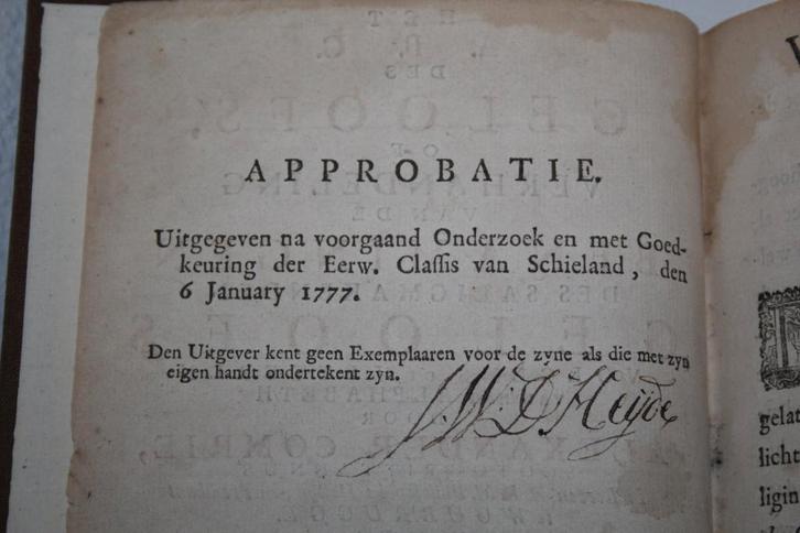 Alexander Comrie - Het A,B.C. des geloofs (1777), Antiek en Kunst, Antiek | Boeken en Bijbels, Ophalen of Verzenden