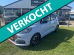 Hyundai I10 1.0 T-GDI N-Line 5-zits CARPLAY/STOELVERW/STUURV, Stof, Gebruikt, Blauw, Origineel Nederlands