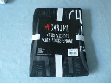 Chef rooksignaal zwarte schort  #DARUM! Nieuw beschikbaar voor biedingen