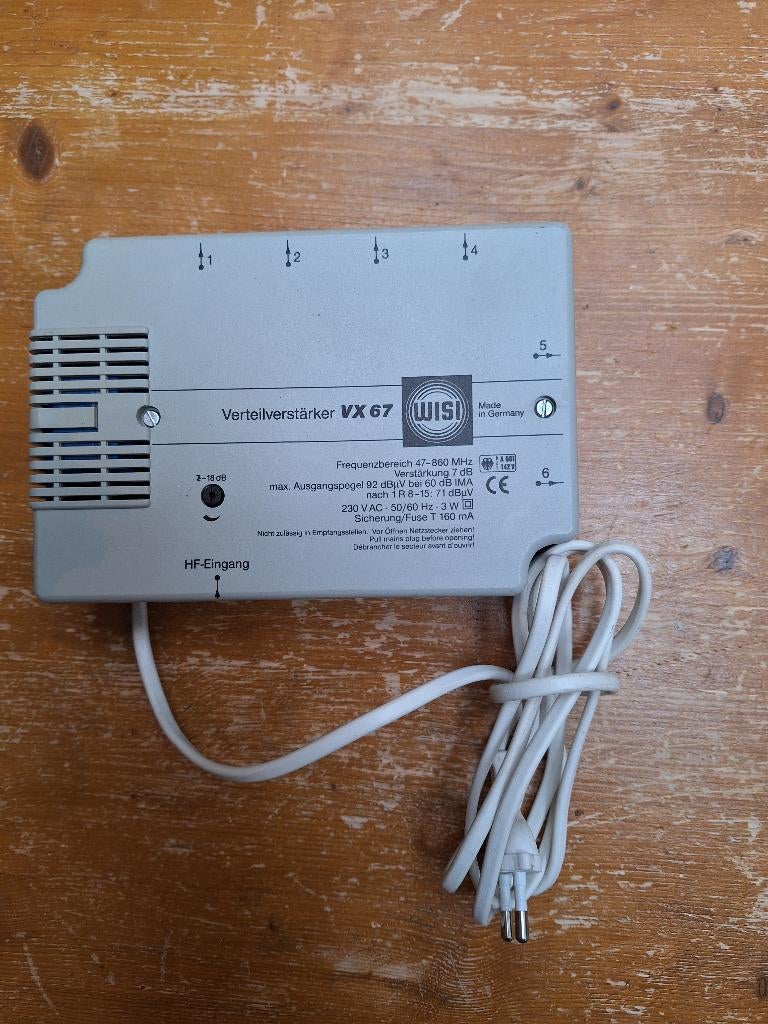 WISI signaalversterker VX 67, Ophalen of Verzenden, Nieuw