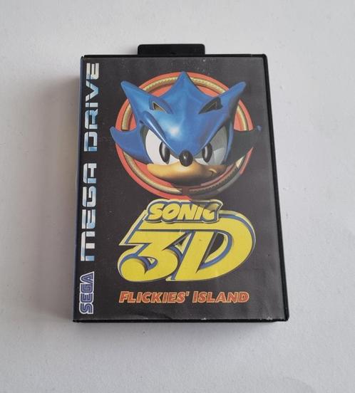 Sonic 3D Flickies Island Sega Mega Drive Game Compleet, Spelcomputers en Games, Games | Sega, Gebruikt, Mega Drive, Ophalen of Verzenden