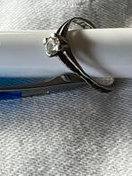 Oud zilveren 925 ringetje - ca maat 16., Sieraden, Tassen en Uiterlijk, Ringen, Gebruikt, Verzenden, Kleiner dan 17, Dame