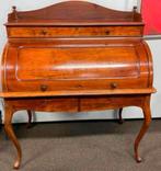 Antiek bureau /mahonie trommel- of Cilinderbureau 1860, Antiek en Kunst, Antiek | Meubels | Kasten, Ophalen
