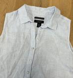 Tahari mouwloze linne jurk lichtblauw - Maat XXL / 2XL, Kleding | Dames, Tahari, Blauw, Maat 46/48 (XL) of groter, Ophalen of Verzenden