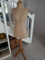 Brocante Paspop, houten poot, Ophalen of Verzenden