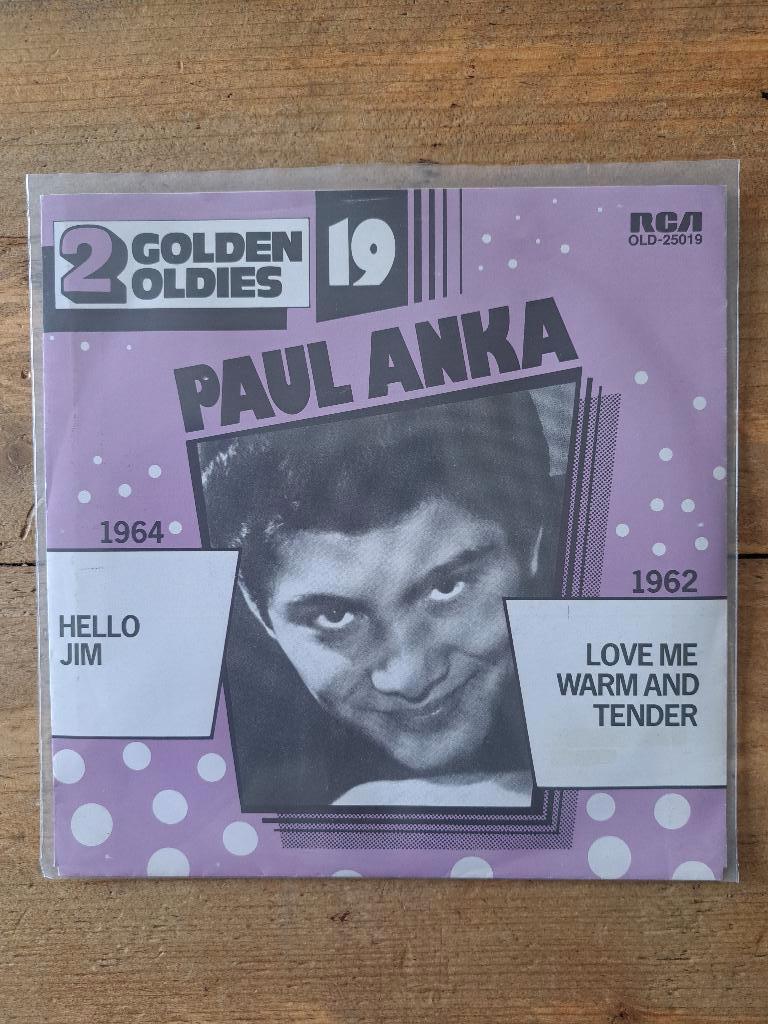 Paul Anka - Hello Jim / Love me warm and tender, Verzenden, Overige genres, 7 inch, Single