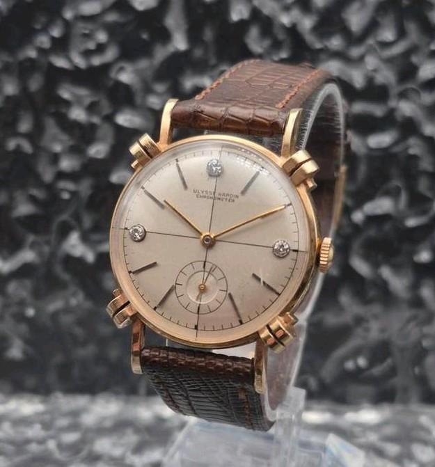Ulysse Nardin Chronometer Sector Wijzerplaat 14k Goud, Sieraden, Tassen en Uiterlijk, Horloges | Antiek, Polshorloge, Overige merken