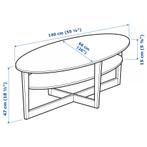 Salontafel Vejmon Ikea, Ophalen, 100 tot 150 cm, 50 tot 100 cm, Zo goed als nieuw