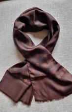 Zijden Stropdassjaal met Bruin Patroon - 120x25cm, Kleding | Heren, Ophalen of Verzenden, Nieuw, Bruin, Met patroon