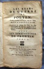 Les Ruses de Guerre de Polyen 1743 2 vol Militaire tactiek, Ophalen of Verzenden