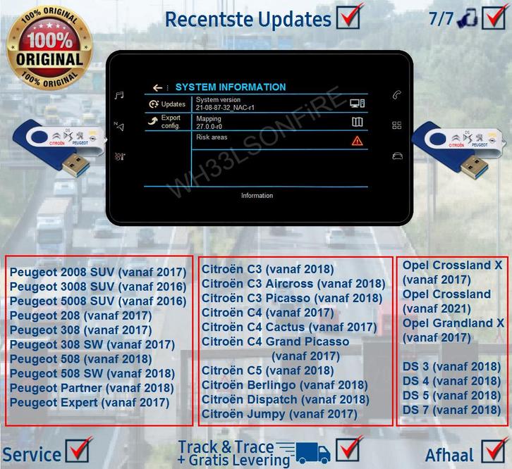 Peugeot DS Citroën NavUpdate 2025 ConnectNav 3D Wave / NAC, Computers en Software, Navigatiesoftware, Nieuw, Update, Heel Europa