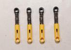 Lego Technic setje (4) schokbreker 6.5 L Geel hard spring, Ophalen of Verzenden, Gebruikt, Losse stenen, Lego