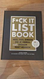 F*ck It List Book - Jacob & Haver, Ophalen of Verzenden, Zo goed als nieuw, Jacob & Haver, Anekdotes en Observaties