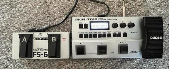Boss GT-1B + FS-6 Switch - perfecte combinatie, Muziek en Instrumenten, Effecten, Gebruikt, Multi-effect, Ophalen of Verzenden