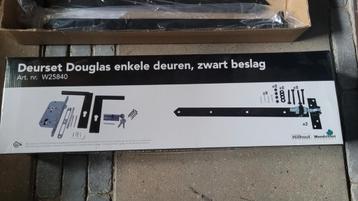 Deurset met Zwart Beslag (art. nr. W25840) beschikbaar voor biedingen