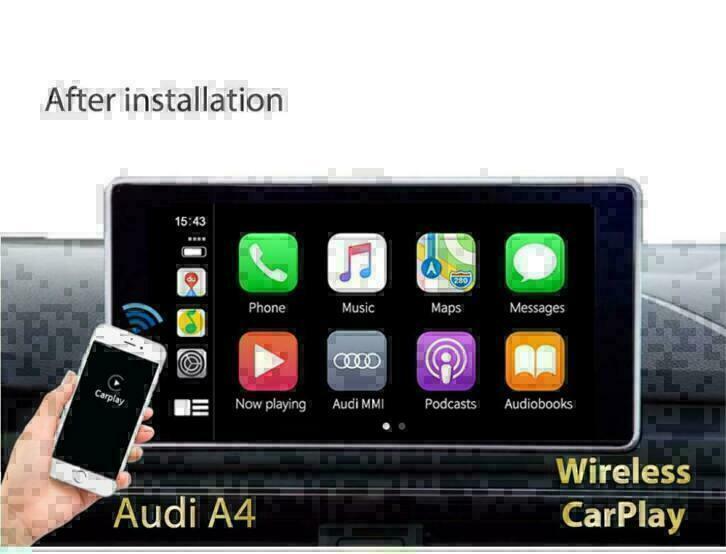 Audi A3 A4 A5 A6 A7 Apple Carplay draadloos/AndroidAuto cam, Auto diversen, Ophalen of Verzenden, Nieuw