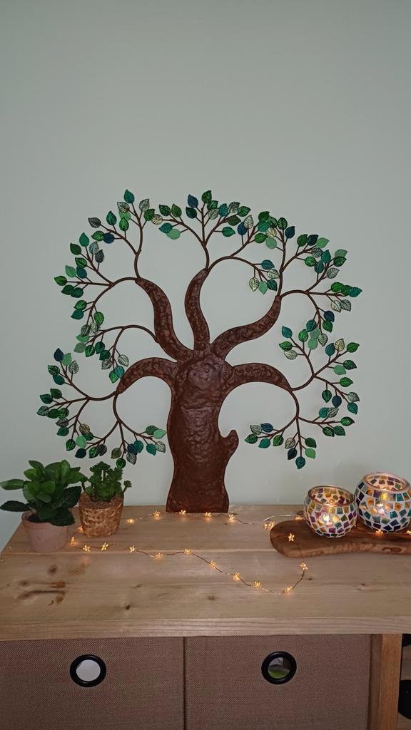 Metalen muurboom, Huis en Inrichting, Woonaccessoires | Wanddecoraties, Ophalen