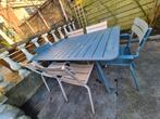 Fermob tuintafel met 6 stoelen, Ophalen, Gebruikt