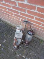 France antieke   Hanglamp met 3 lampen, Ophalen of Verzenden