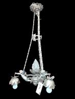 Antieke hang lamp Engelen 80 h. 35 doorsnede €120, Ophalen