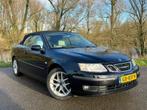 Saab 9-3 1.8 T Cabrio 2006 Zwart, Auto's, Saab, Voorwielaandrijving, 1998 cc, Beige, 4 cilinders