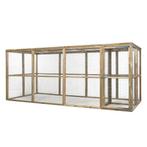 Houten konijnenren | Duurzaam en A-kwaliteit gaas, Dieren en Toebehoren, Vogels | Hokken en Kooien, Ophalen of Verzenden, Nieuw