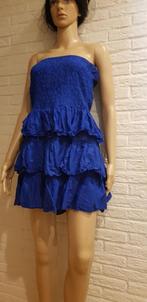 Koningsblauwe strapless jurk maat M, Maat 38/40 (M), Blauw, Ophalen of Verzenden, Boven de knie