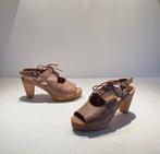 Sanita open klomp schoenen met hoge hakken 41 bruin, Kleding | Dames, Schoenen, Bruin, Ophalen of Verzenden, Zo goed als nieuw