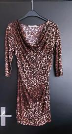 Z.G.A.N. : Kort jurkje met waterval hals mt 38/40, Kleding | Dames, Jurken, Ophalen, Zo goed als nieuw, Maat 38/40 (M), Boven de knie