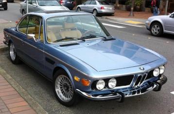 BMW E9 CSi Fjord Blue 1973 - volledige restauratie