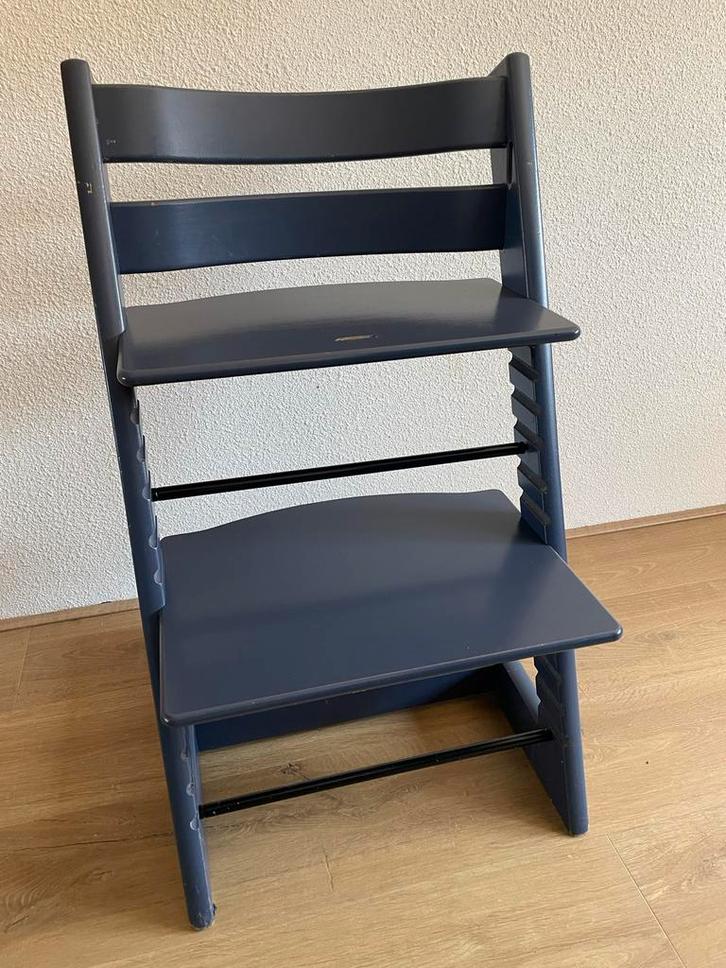Blauwe Stokke Tripp Trapp Meegroeistoel, Kinderen en Baby's, Kinderstoelen, Gebruikt, Meegroeistoel, Ophalen