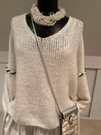 Grof Gebreide Trui met V-Hals, Ophalen of Verzenden, Zo goed als nieuw, Maat 38/40 (M), Zwart