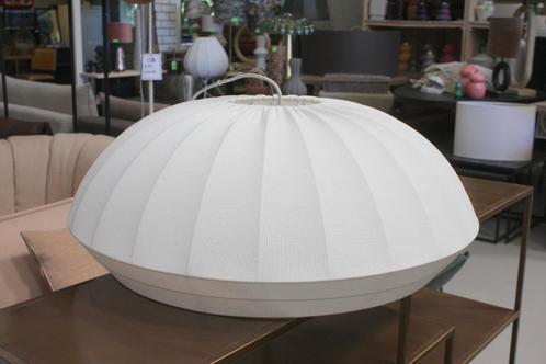 Sfeervolle ronde hanglamp stof wit (Northern Stijl) Ø70 cm., Huis en Inrichting, Lampen | Hanglampen, Gebruikt, Minder dan 50 cm