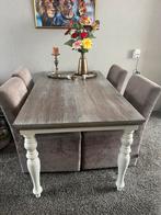 Eet tafel met 4 mooie eetstoelen, Huis en Inrichting, Tafels | Eettafels, Ophalen of Verzenden, Zo goed als nieuw, Rechthoekig