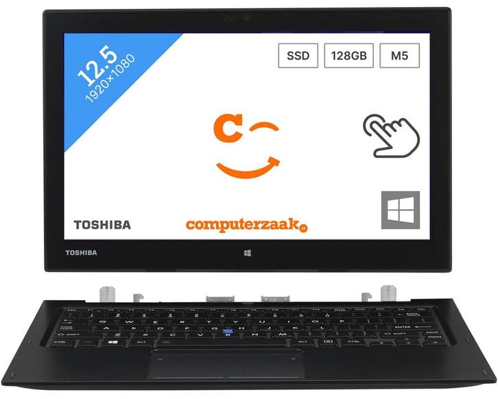 Toshiba Portege Z20T-B/Intel Core M5 1.1GHz/4GB/128GB SSD/W1, Computers en Software, Windows Laptops, Refurbished, 12 inch, SSD
