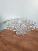 Vintage Taartplateau Glas, Huis en Inrichting, Keuken | Servies, Gebruikt, Ophalen of Verzenden, Overige stijlen, Glas