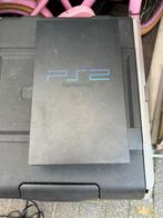 Te koop playstation 2 met 2 controllers en geheugenkaart, Ophalen, Gebruikt, Zwart, Met 2 controllers