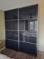 Ikea Pax kast zwart/antraciet met schuifdeuren 236 cm hoog, Ophalen, Gebruikt, Met deur(en), 200 cm of meer